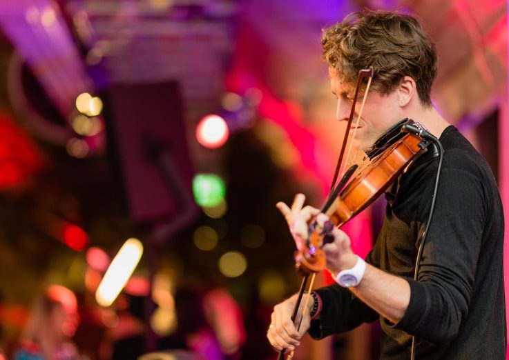 musician playing violin